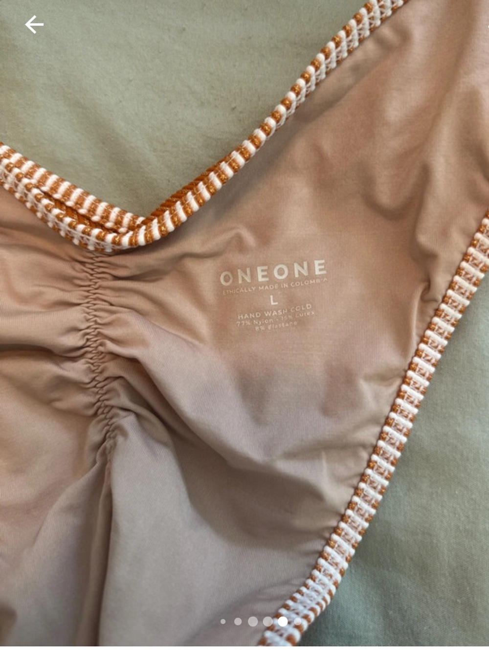 OneOne Rust Crinkle Bikini - Picture 6 of 7
